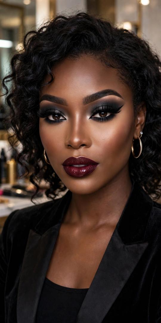 Beauty portrait for glamorous makeup inspiration