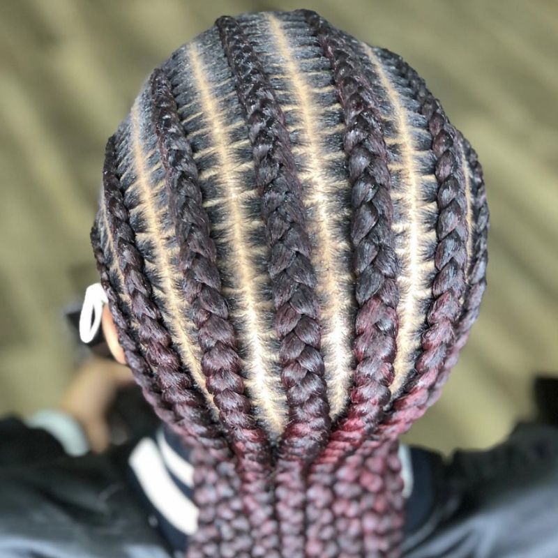 Neat Feed-In Cornrows hairstyle inspiration