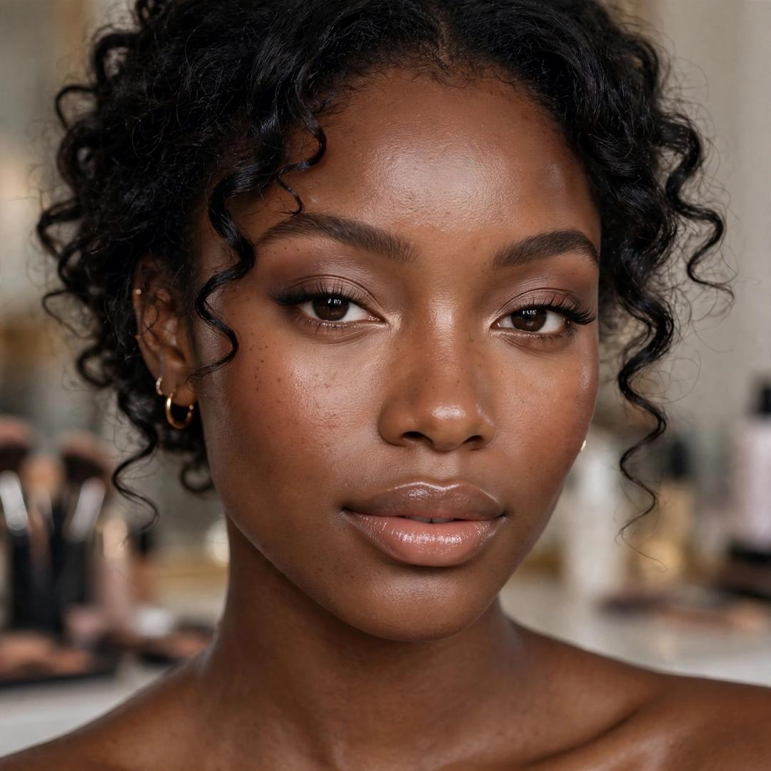 Beauty portrait with an elegant makeup look